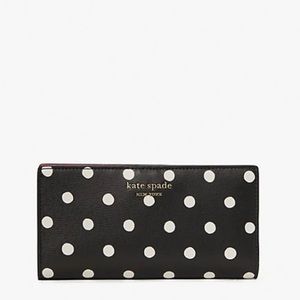 Kate Spade spencer sunshine dot slim bifold wallet